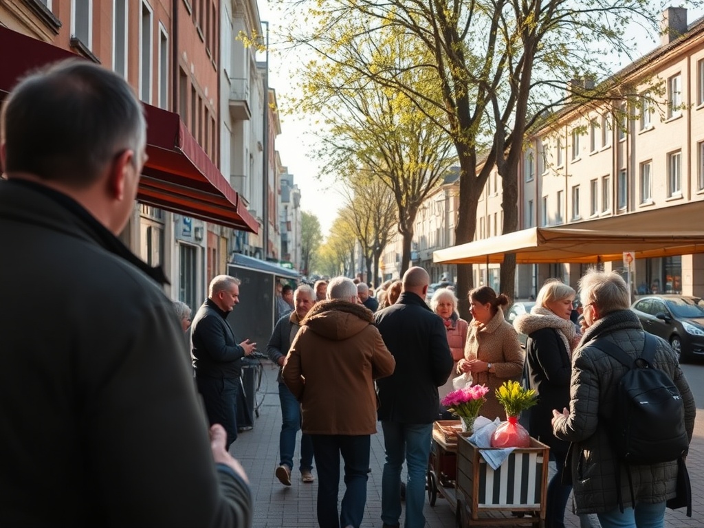Sosnowiec zmienia się w twierdzę humoru i żartów podczas Prima Aprilis, główna ulica miasta pełna śmiejących się mieszkańców