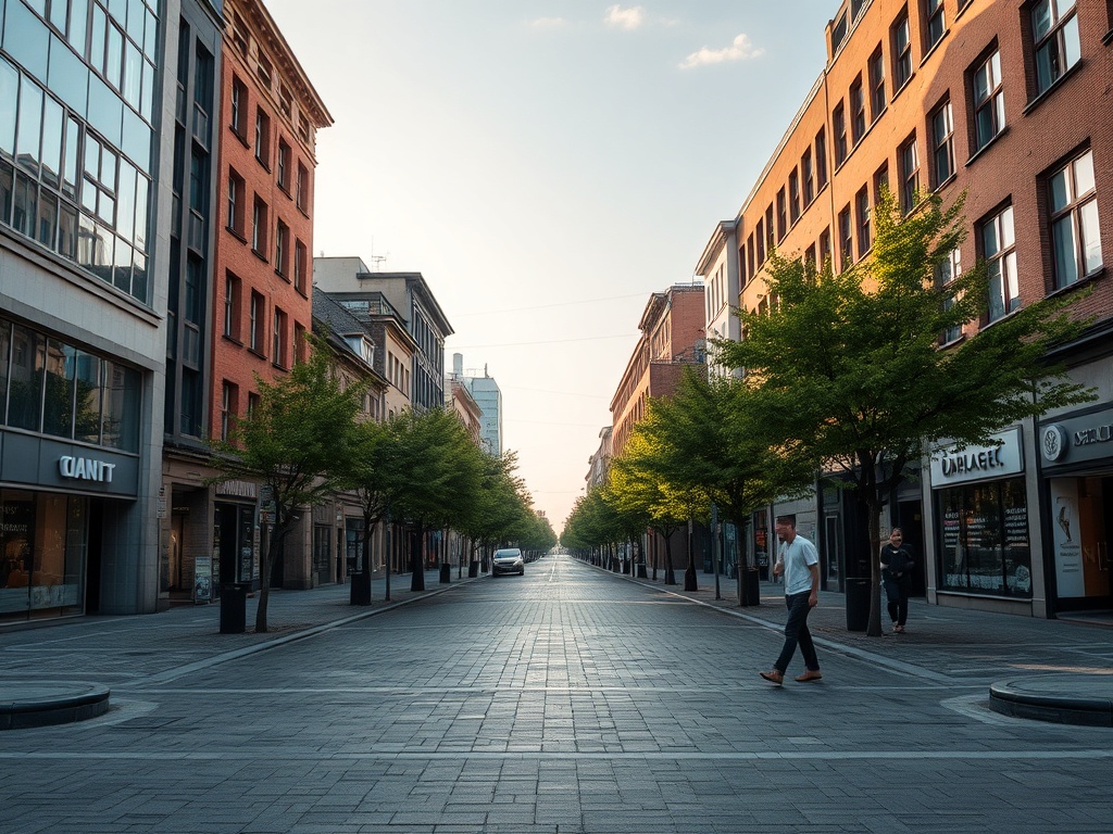 Grafika symbolizująca cyfrową transformację usług medycznych w Sosnowcu, z elementami nawiązującymi do kultury.